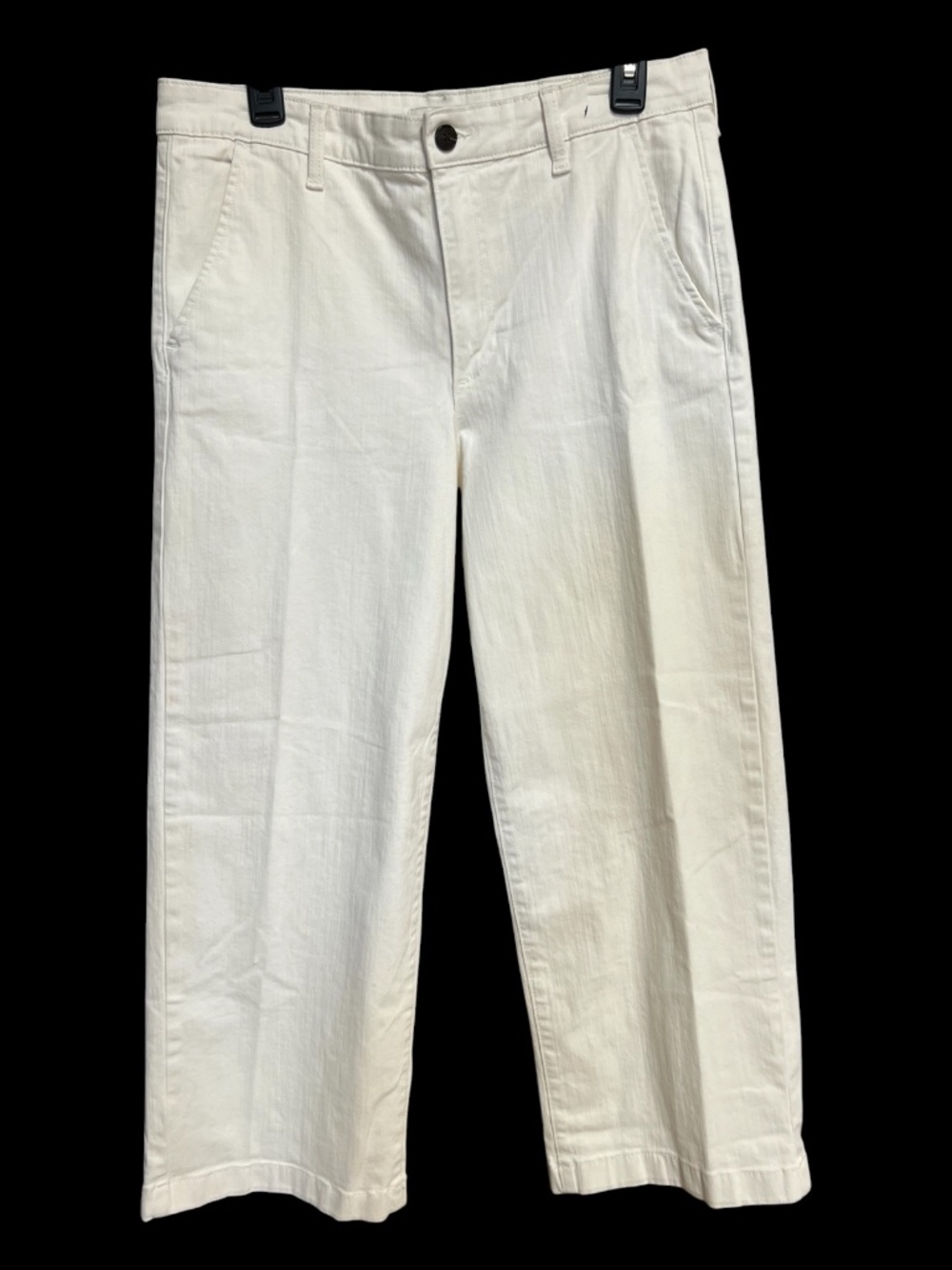🆕 NWT Ella Moss White Wide Leg Crop Jeans | Size 10